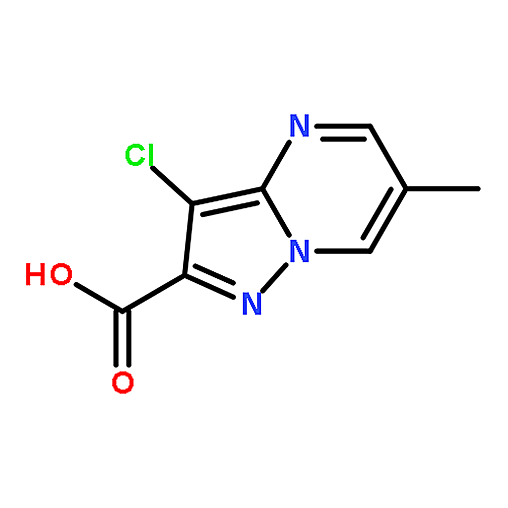 RHAWN 3-Chloro-6-methylpyrazolo[1,5-a]pyrimidine-2-carboxylic acid