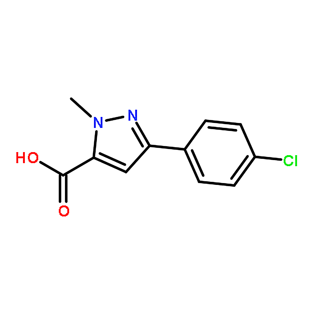 RHAWN 3-(4-Chlorophenyl)-1-methyl-1H-pyrazole-5-carboxylic acid