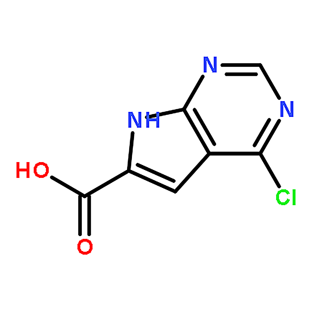 RHAWN 4-Chloro-7H-pyrrolo[2,3-d]pyrimidine-6-carboxylic acid