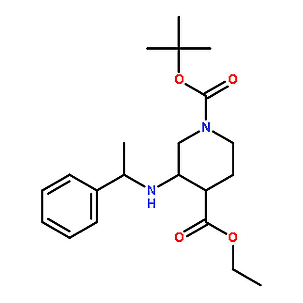 RHAWN Ethyl 1-Boc-3-(1-phenylethylamino)piperidine-4-carboxylate