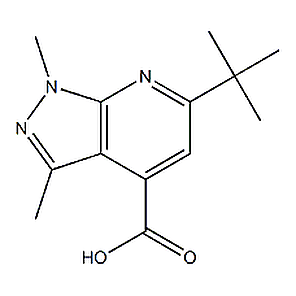 RHAWN 6-(tert-Butyl)-1，3-dimethyl-1H-pyrazolo[3，4-b]pyridine-4-carboxylicacid