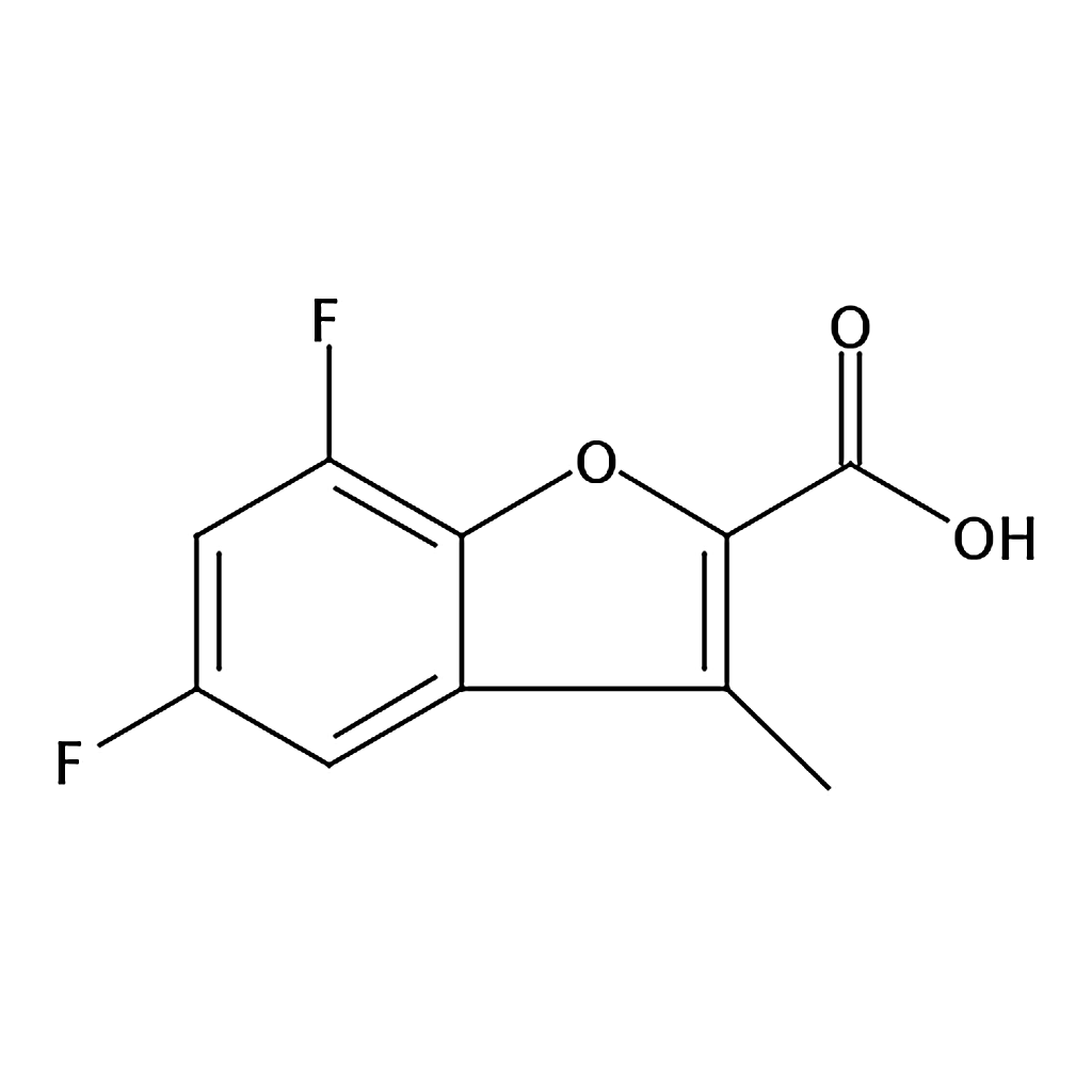 RHAWN 5，7-Difluoro-3-methyl-1-benzofuran-2-carboxylicacid