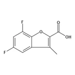 RHAWN 5,7-Difluoro-3-methyl-1-benzofuran-2-carboxylicacid