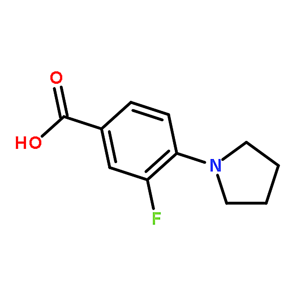 RHAWN 3-Fluoro-4-pyrrolidinobenzoic Acid