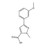 RHAWN 3-(3-Methoxyphenyl)-1-methyl-1H-pyrazole-5-carboxylic acid