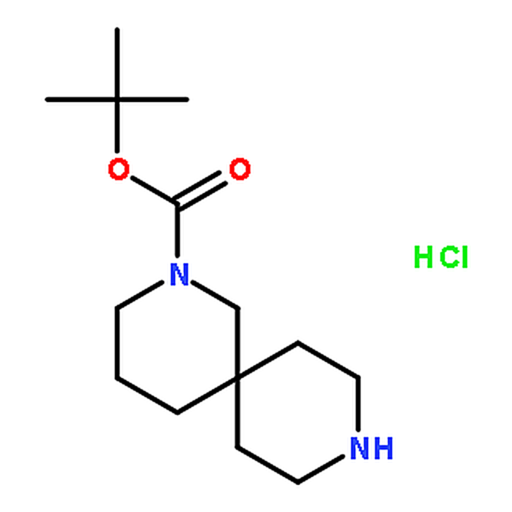 RHAWN tert-Butyl 2,9-diazaspiro[5.5]undecane-2-carboxylate hydrochloride