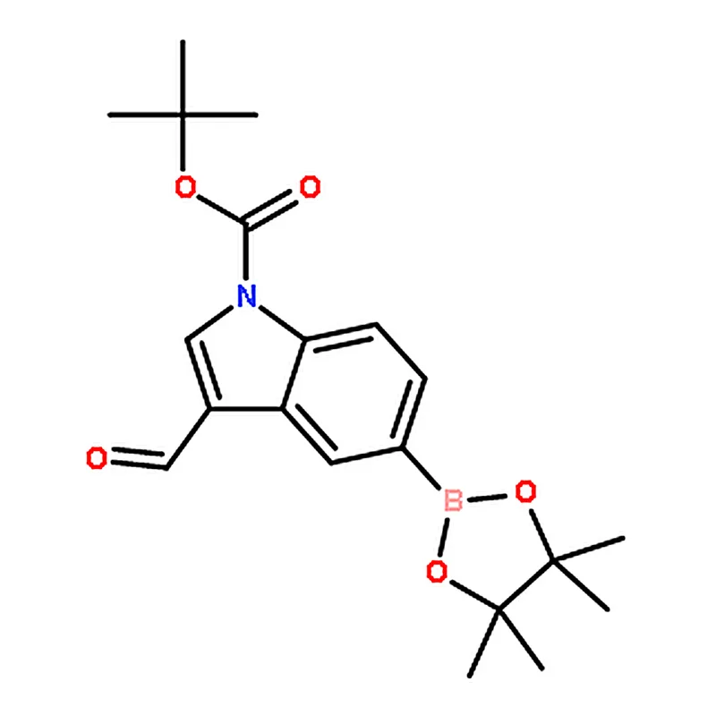 RHAWN tert-Butyl 3-formyl-5-(4,4,5,5-tetramethyl-1,3,2-dioxaborolan-2-yl)-1H-indole-1-carboxylate
