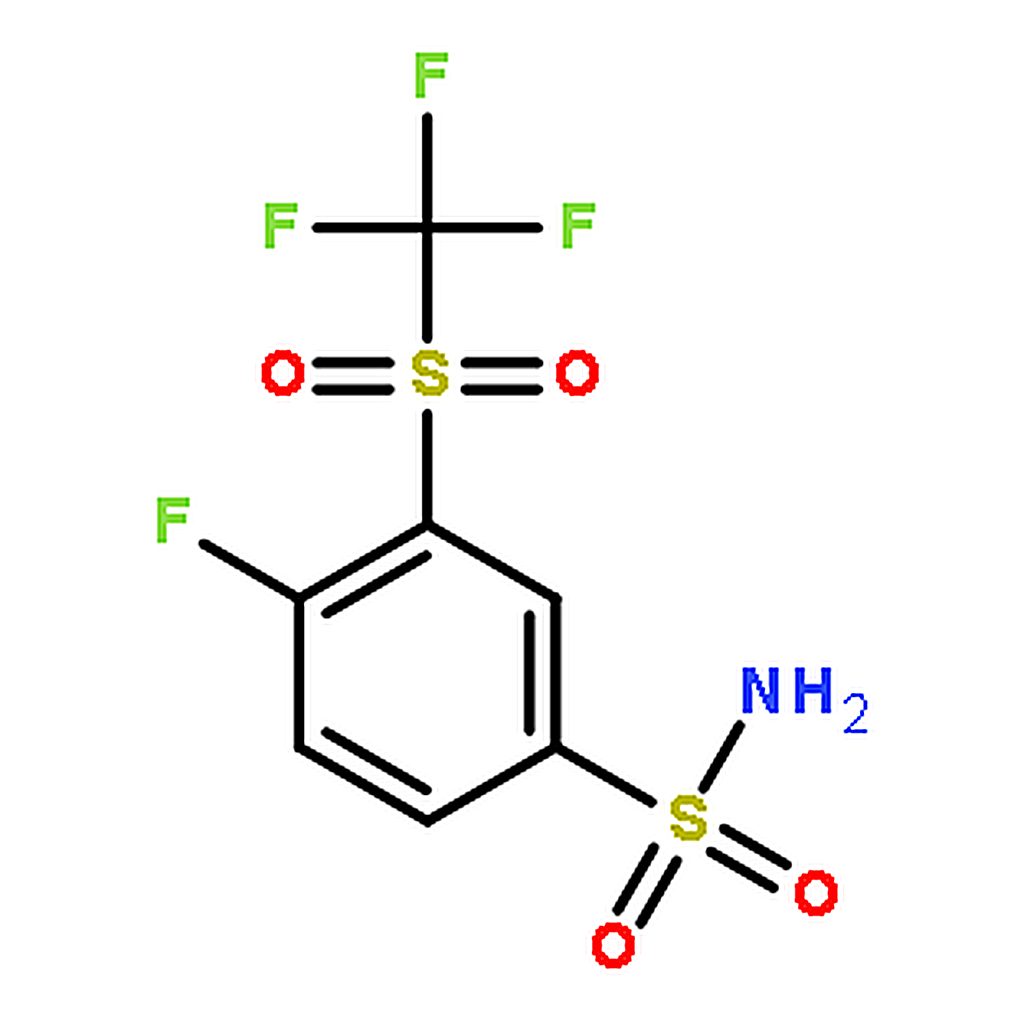 RHAWN 4-Fluoro-3-((trifluoromethyl)sulfonyl)benzenesulfonamide