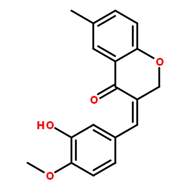RHAWN (E)-3-(3-Hydroxy-4-methoxybenzylidene)-6-methylchroman-4-one