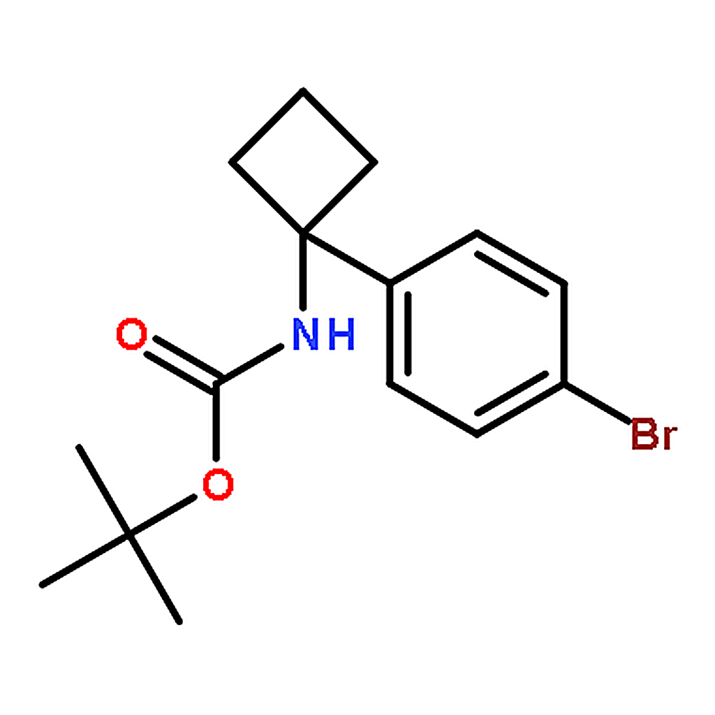 RHAWN tert-Butyl (1-(4-bromophenyl)cyclobutyl)carbamate