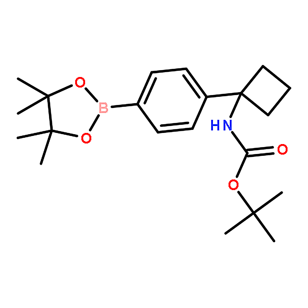RHAWN tert-Butyl (1-(4-(4,4,5,5-tetramethyl-1,3,2-dioxaborolan-2-yl)phenyl)cyclobutyl)carbamate