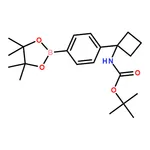 RHAWN tert-Butyl (1-(4-(4,4,5,5-tetramethyl-1,3,2-dioxaborolan-2-yl)phenyl)cyclobutyl)carbamate