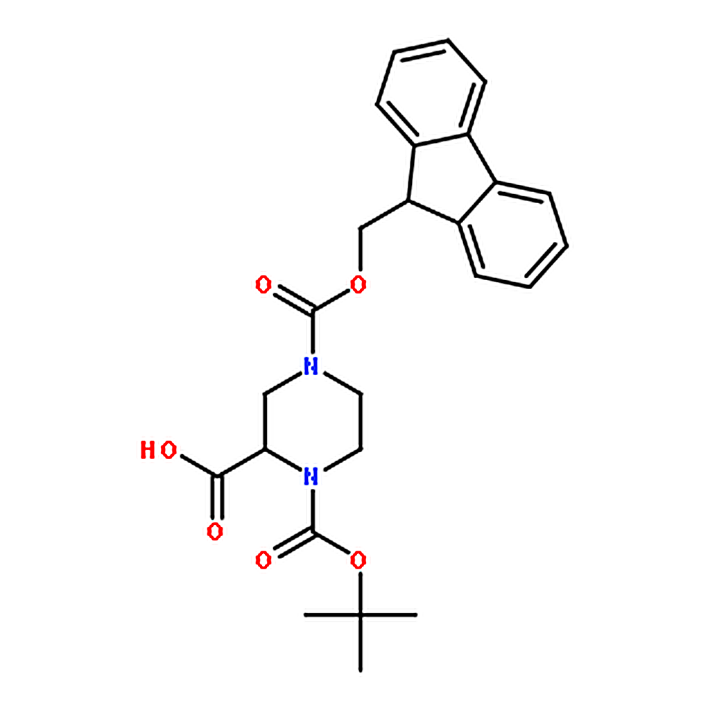 RHAWN (S)-1-N-Boc-4-N-Fmoc-piperazine2-carboxylic acid