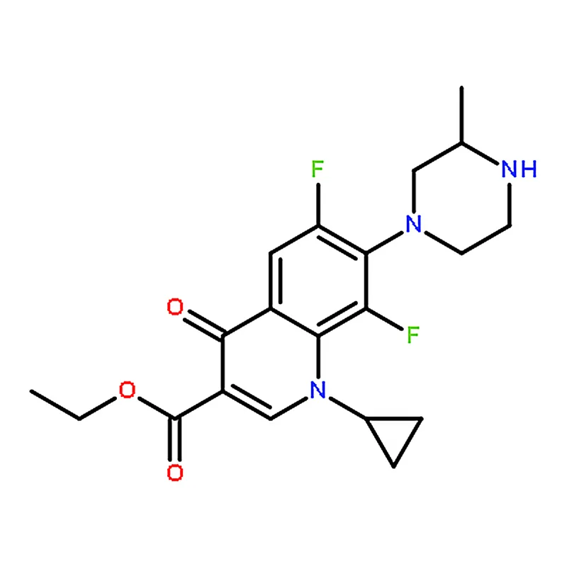 RHAWN Ethyl 1-cyclopropyl-6,8-difluoro-7-(3-methylpiperazin-1-yl)-4-oxo-1,4-dihydroquinoline-3-car