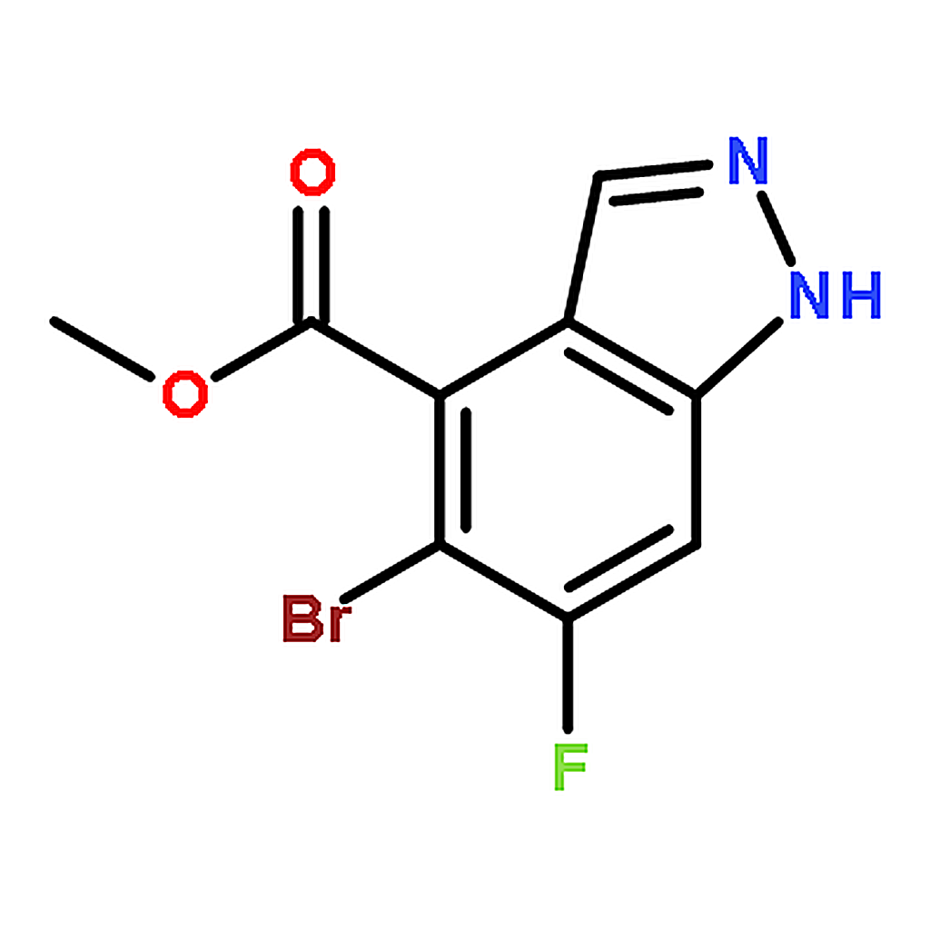 RHAWN Methyl 5-bromo-6-fluoro-1H-indazole-4-carboxylate
