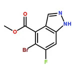 RHAWN Methyl 5-bromo-6-fluoro-1H-indazole-4-carboxylate