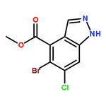 RHAWN Methyl 5-bromo-6-chloro-1H-indazole-4-carboxylate