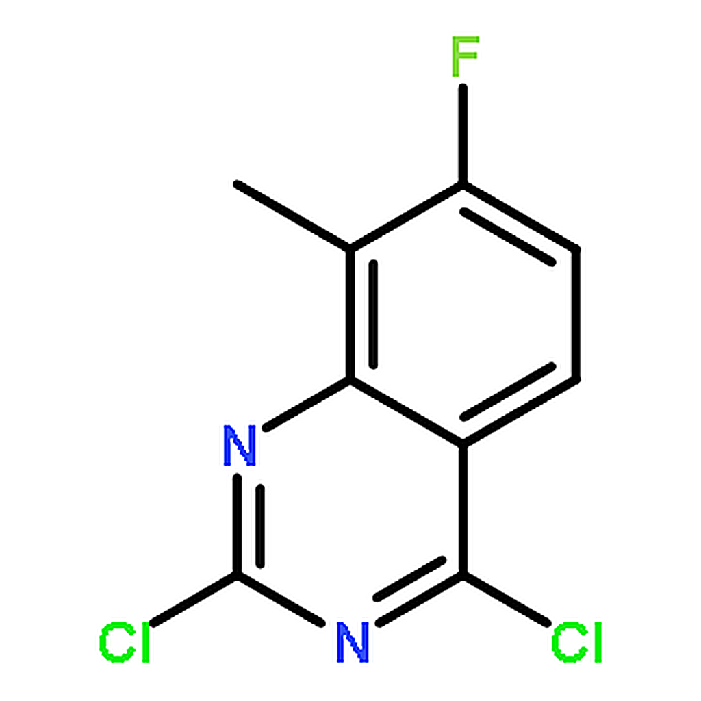 RHAWN 2,4-Dichloro-7-fluoro-8-methylquinazoline