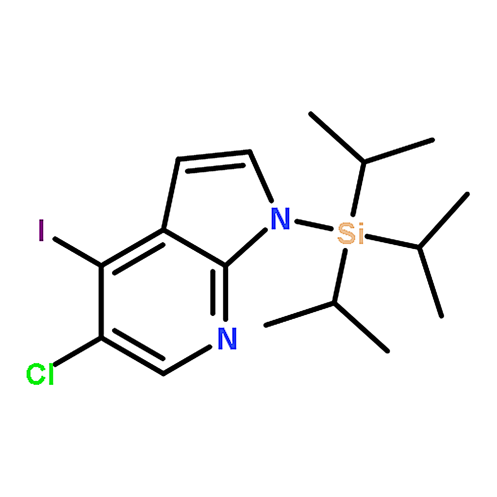 RHAWN 5-Chloro-4-iodo-1-(triisopropylsilyl)-1H-pyrrolo[2,3-b]pyridine