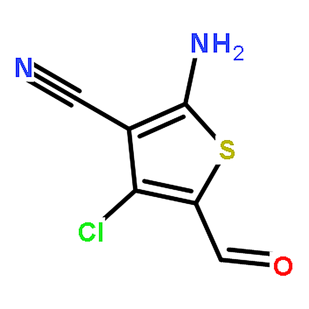 RHAWN 2-Amino-4-chloro-5-formyl-3-thiophenecarbonitrile