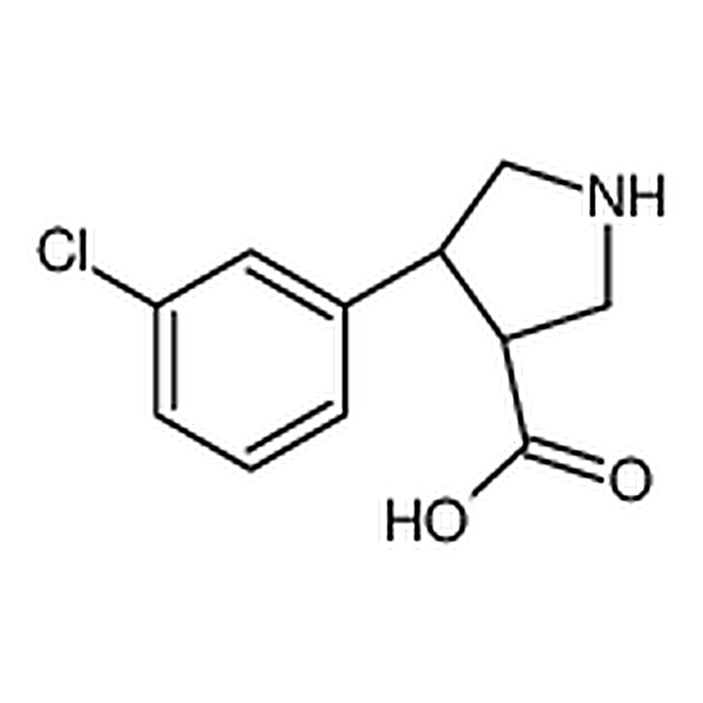 RHAWN (3R,4S)-4-(3-Chlorophenyl)pyrrolidine-3-carboxylic acid