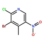RHAWN 3-Bromo-2-chloro-4-methyl-5-nitropyridine