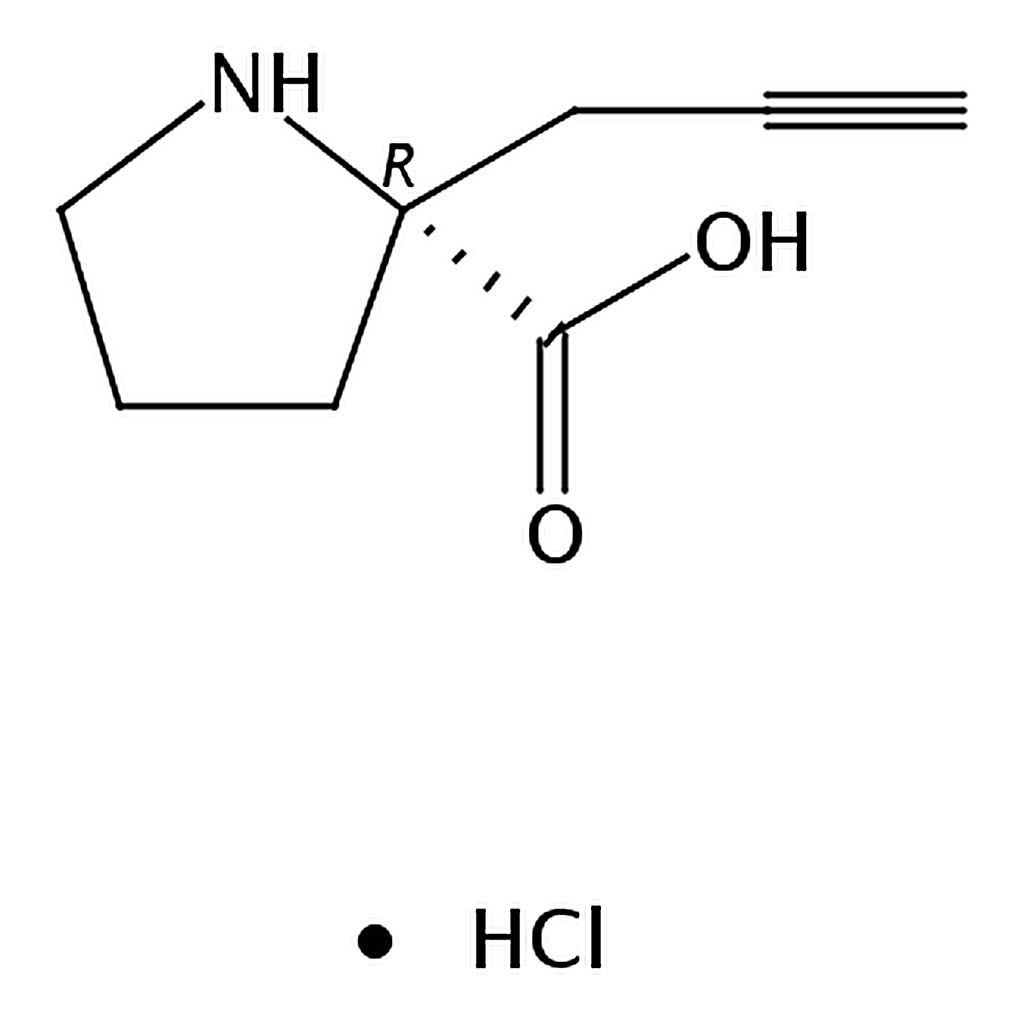 RHAWN (R)-2-(Prop-2-yn-1-yl)pyrrolidine-2-carboxylic acid hydrochloride