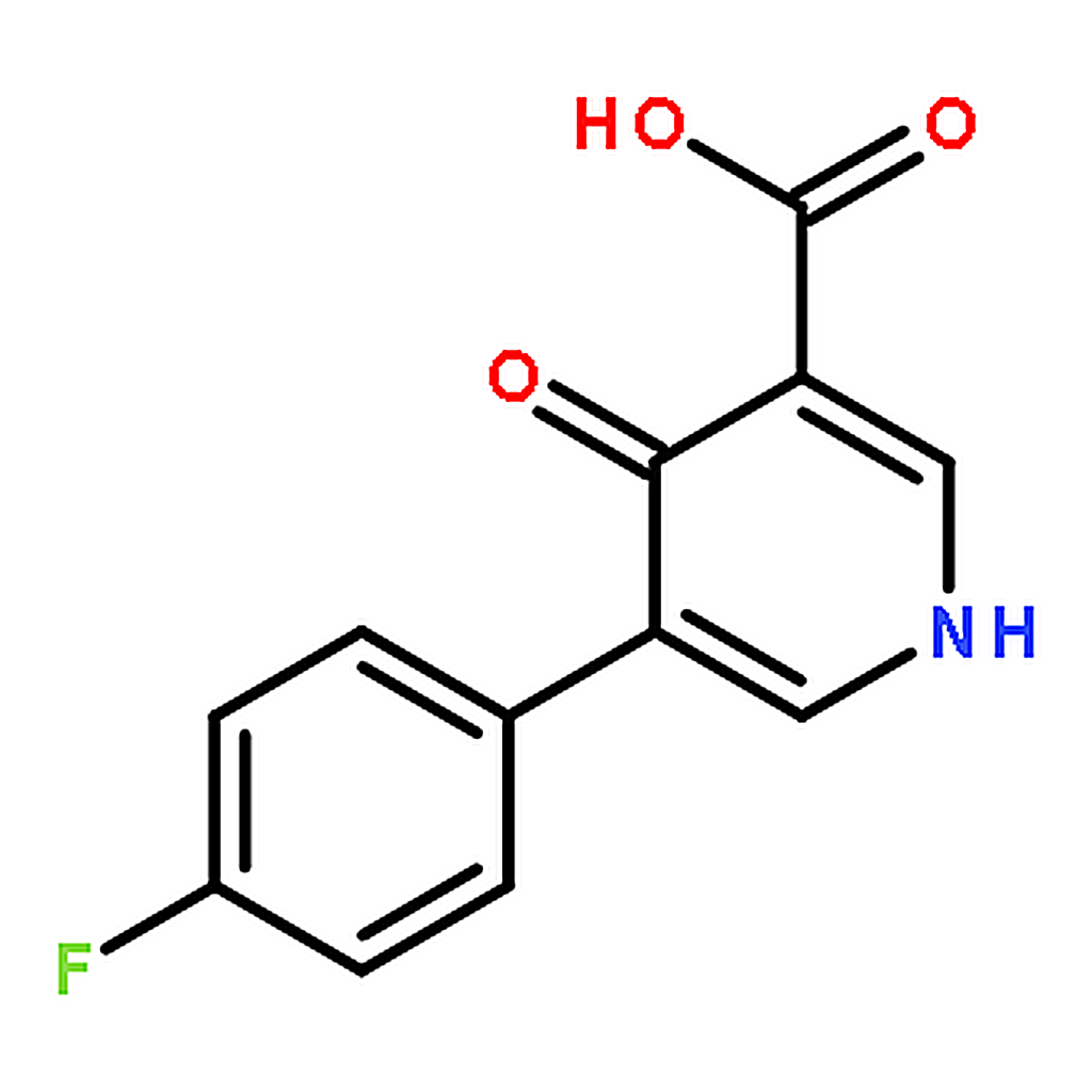 RHAWN 5-(4-Fluorophenyl)-4-oxo-1,4-dihydropyridine-3-carboxylic acid