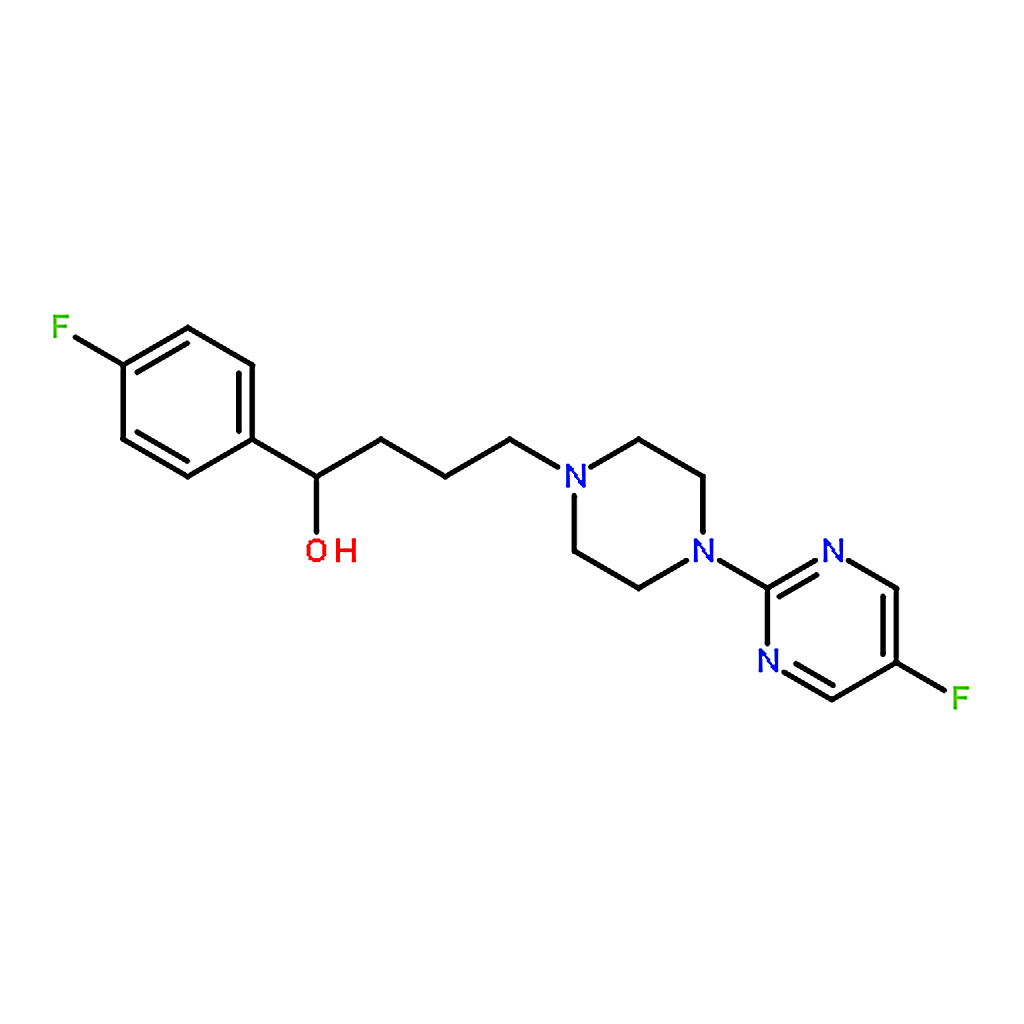 RHAWN 1-(4-Fluorophenyl)-4-(4-(5-fluoropyrimidin-2-yl)piperazin-1-yl)butan-1-ol