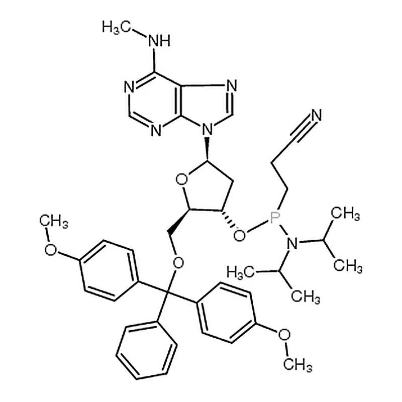 RHAWN (2R,3S,5R)-2-((Bis(4-methoxyphenyl)(phenyl)methoxy)methyl)-5-(6-(methylamino)-9H-purin-9-yl)