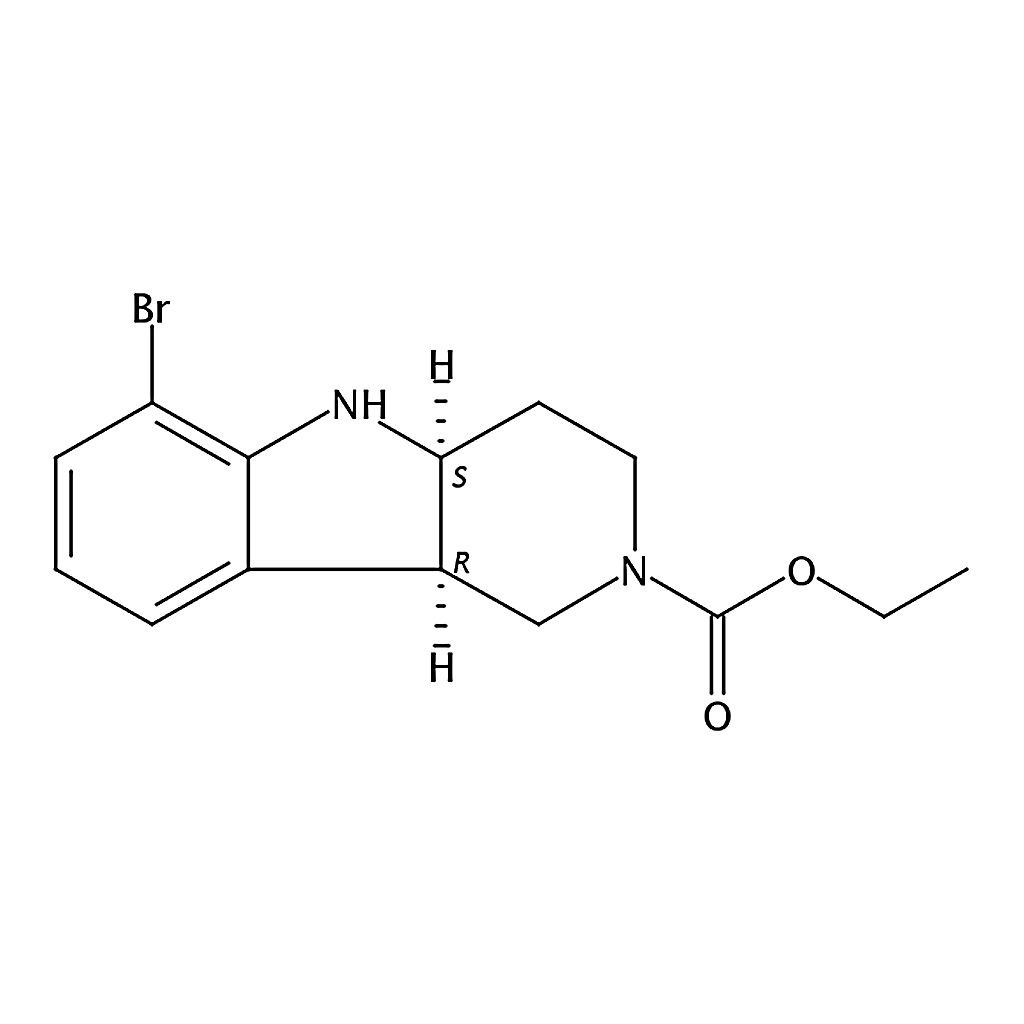 RHAWN (4aS,9bR)-Ethyl 6-bromo-3,4,4a,5-tetrahydro-1H-pyrido[4,3-b]indole-2(9bH)-carboxylate