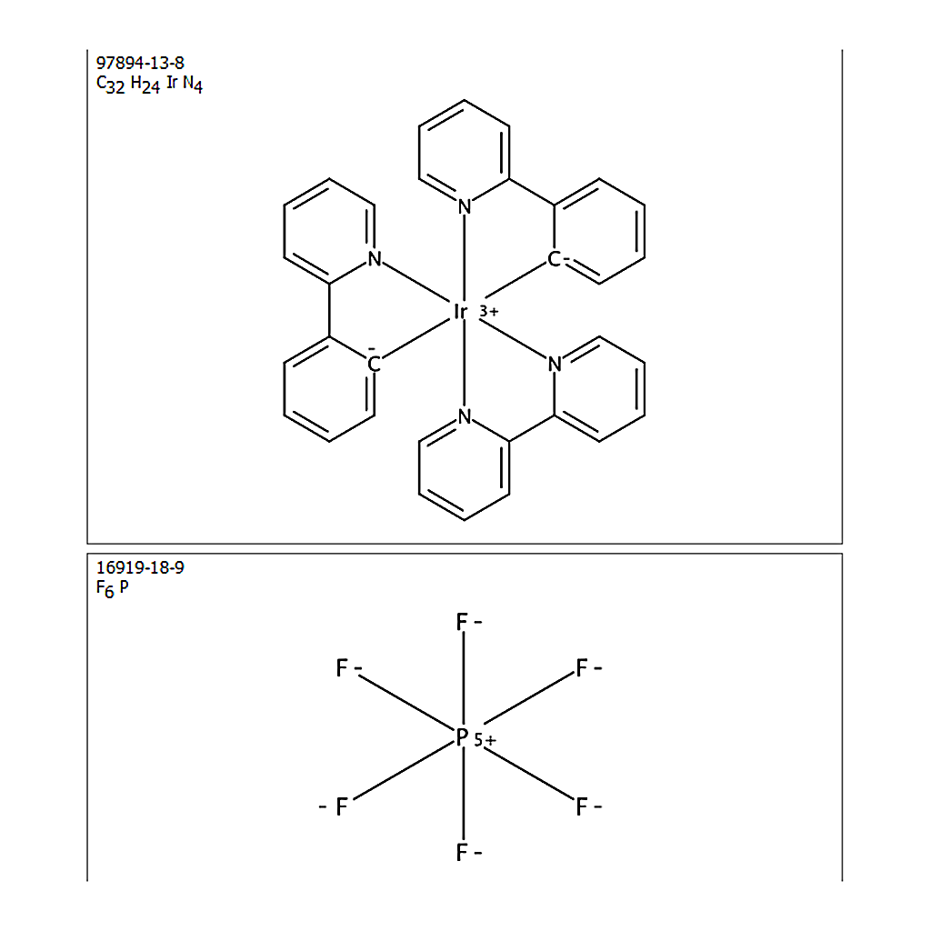 RHAWN (2，2'-Bipyridine)bis(2-phenylpyridinato)iridium(III) Hexafluorophosphate