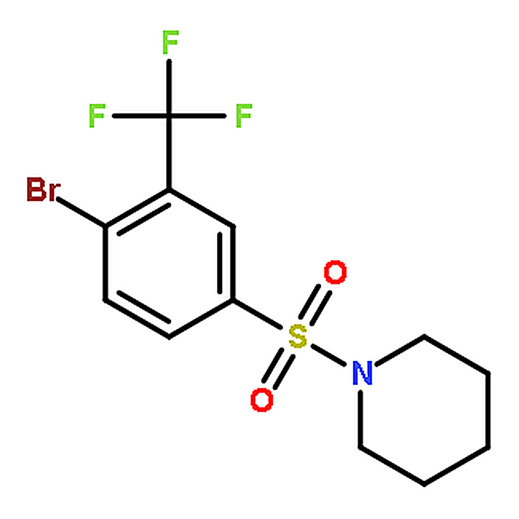 RHAWN 1-((4-Bromo-3-(trifluoromethyl)phenyl)sulfonyl)piperidine
