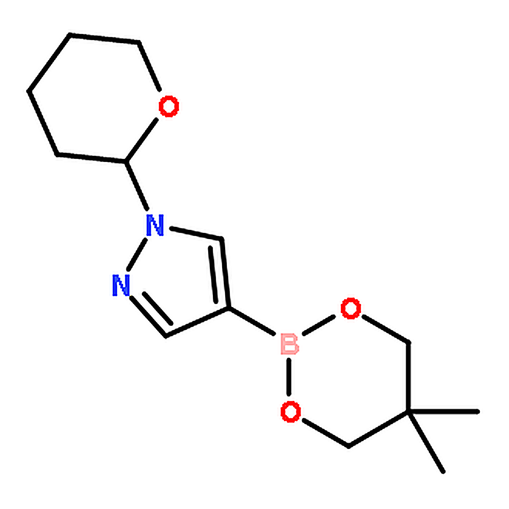 RHAWN 4-(5,5-Dimethyl-1,3,2-dioxaborinan-2-yl)-1-(tetrahydro-2H-pyran-2-yl)-1H-pyrazole