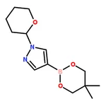 RHAWN 4-(5,5-Dimethyl-1,3,2-dioxaborinan-2-yl)-1-(tetrahydro-2H-pyran-2-yl)-1H-pyrazole