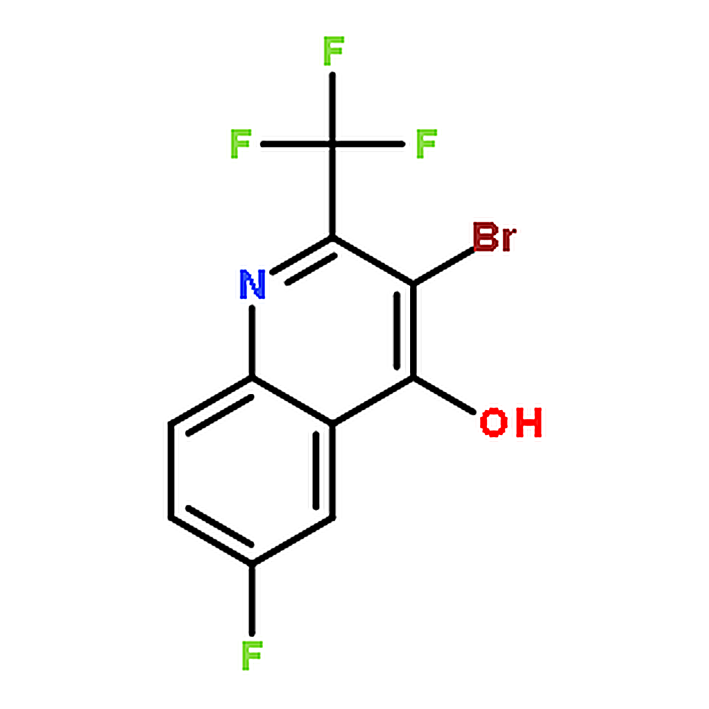 RHAWN 3-Bromo-6-fluoro-2-(trifluoromethyl)quinolin-4-ol