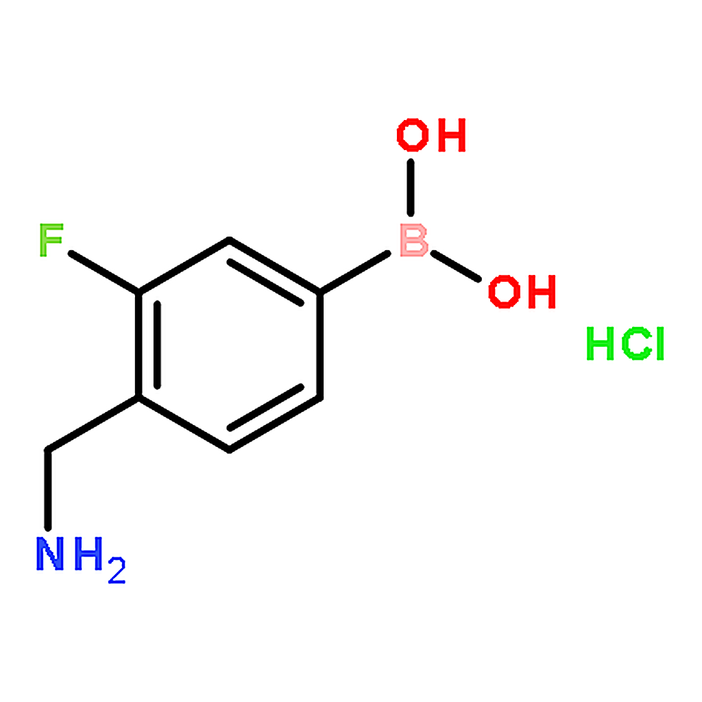 RHAWN (4-(Aminomethyl)-3-fluorophenyl)boronic acid hydrochloride