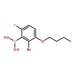 RHAWN 2-<WBR>Bromo-<WBR>3-<WBR>butoxy-<WBR>6-<WBR>fluorophenylboronic acid