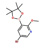 RHAWN 5-Bromo-2-methoxy-3-(4,4,5,5-tetramethyl-1,3,2-dioxaborolan-2-yl)pyridine