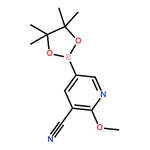 RHAWN 2-Methoxy-5-(4,4,5,5-tetramethyl-1,3,2-dioxaborolan-2-yl)nicotinonitrile