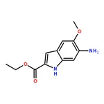RHAWN ethyl 6-amino-5-methoxy-1H-indole-2-carboxylate