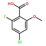 RHAWN 4-Chloro-2-fluoro-6-methoxybenzoic acid