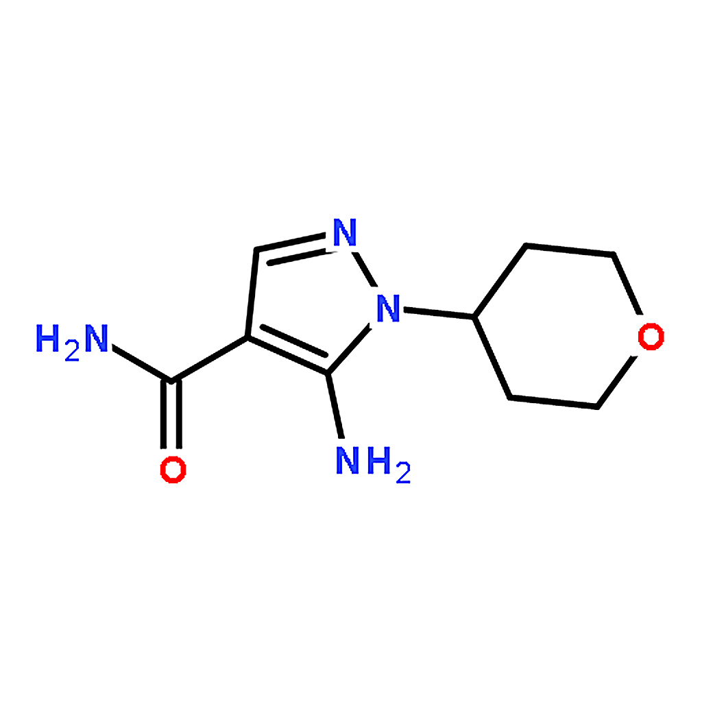 RHAWN 5-Amino-1-(tetrahydro-2H-pyran-4-yl)-1H-pyrazole-4-carboxamide
