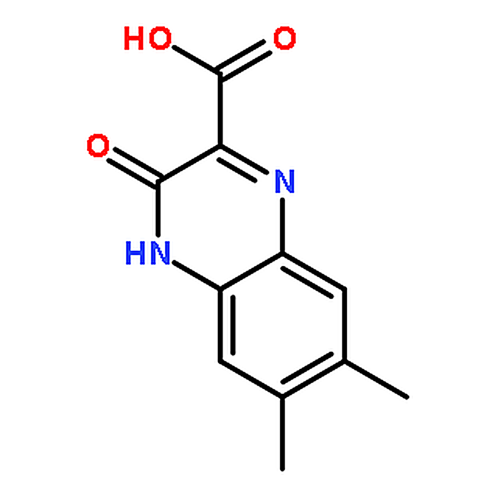 RHAWN 6,7-Dimethyl-3-oxo-3,4-dihydroquinoxaline-2-carboxylic acid