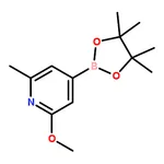 RHAWN 2-Methoxy-6-methyl-4-(4,4,5,5-tetramethyl-1,3,2-dioxaborolan-2-yl)pyridine