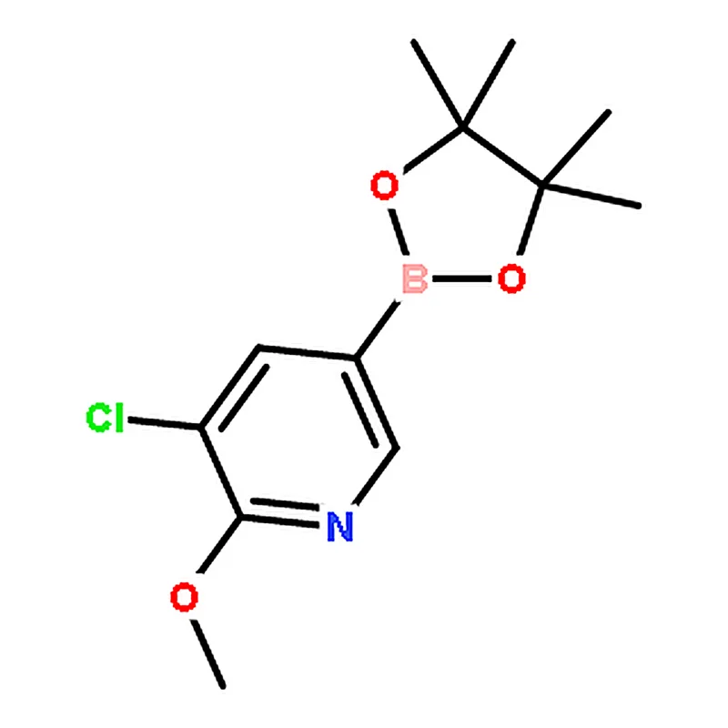 RHAWN 3-Chloro-2-methoxy-5-(4,4,5,5-tetramethyl-1,3,2-dioxaborolan-2-yl)pyridine