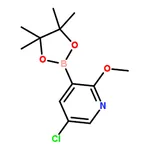 RHAWN 5-Chloro-2-methoxy-3-(4,4,5,5-tetramethyl-1,3,2-dioxaborolan-2-yl)pyridine