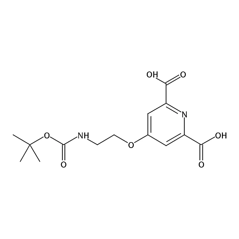 RHAWN 4-(2-((tert-Butoxycarbonyl)amino)ethoxy)pyridine-2,6-dicarboxylic acid