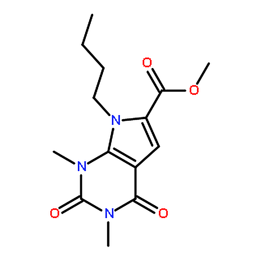 RHAWN Methyl7-Butyl-1，3-diMethyl-2，4-Dioxopyrrolo[2，3-d]Pyrimidine-6-Carboxylate