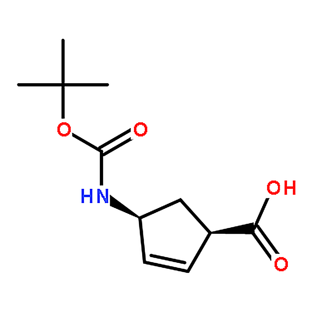 RHAWN cis-4-((tert-Butoxycarbonyl)amino)cyclopent-2-enecarboxylic acid